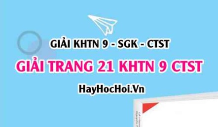 Giải KHTN 9 trang 21 Chân trời sáng tạo SGK